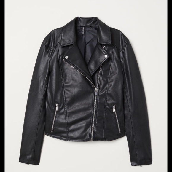 H&M Jackets & Blazers - 2/$25 H&M Faux Leather Biker Jacket